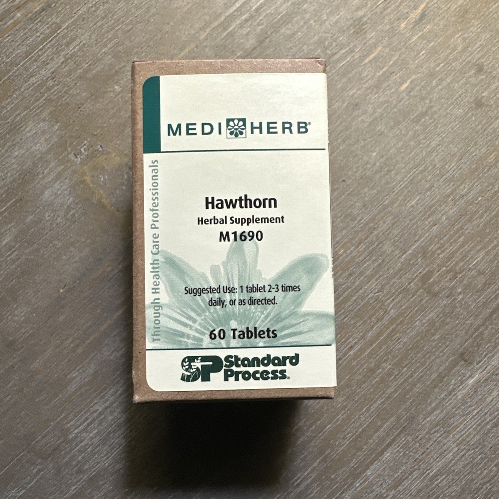 NEW Medi Herb Hawthorn Herbal Supplement 60 Tablets Sealed EXP 6/25